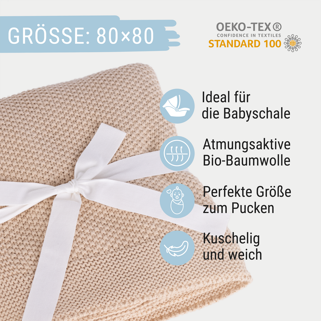 Babydecke Beige